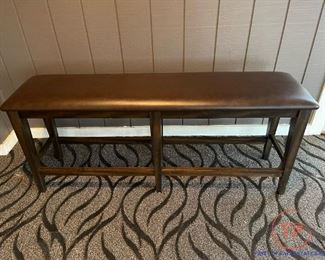 Great Veca Faux Leather Bench