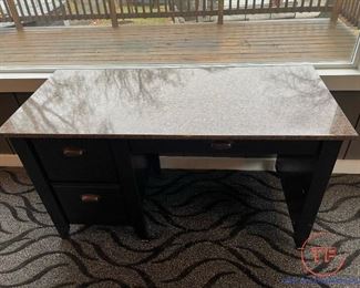 Faux Marble Topped Desk