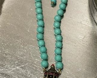 HEIDI DAUS Beaded Enamel Jeweled QUEEN OF SIAM Elephant Necklace