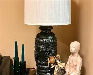 Variety of Dessert and Native Décor with Table Lamp  
