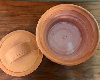 Reverse Glazed Lidded Pot 