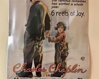 Charles Chaplin in "The Kid" Poster 