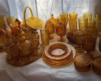 Amber Depression glass
