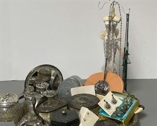 Silver Tone Dresser Set