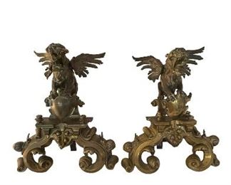 Dragon Andirons