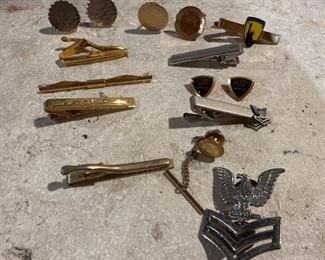 Tie Clips and Cuff Links Military