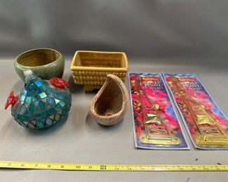 Planter, Hummingbird Feeder, Plant Hangers