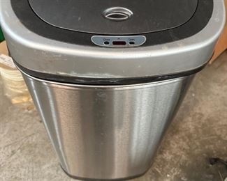 Metal Trash Can