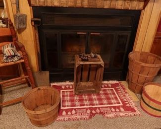 VINTAGE WOODEN BASKETS - CRATE 