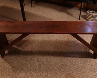 ANTIQUE FARMHOUSE BENCH