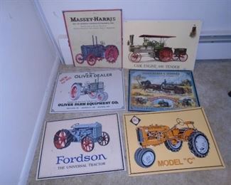 metal tractor signs