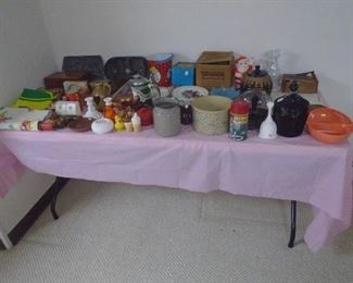 table of collectable glass