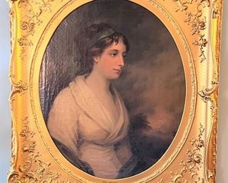 19th Century portrait of a woman - oil on canvas