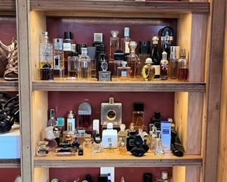 Over 200 vintage and newer perfumes.  Some of them are collectible and rare.