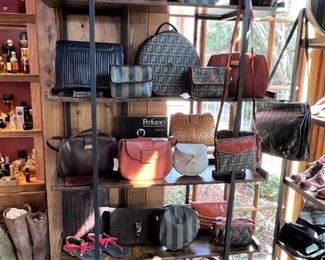 Vintage Fendi handbags.  Most of these have been in climate controlled storage for 30+ years, are in mint condition and have the original price tag  attached.  You’ll never see these again!