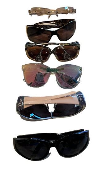 Tip of the sunglasses iceberg!  Ray Ban, Chanel, Gucci, Dior!  Just the beginning!
