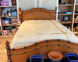 Queen/Full faux bamboo bed.  This is a great bed!!