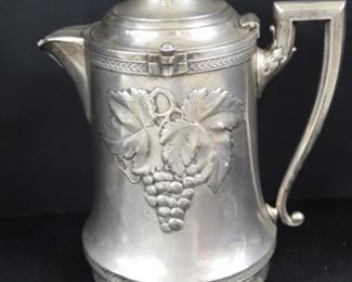 Early Silverplate Coffee Pot 