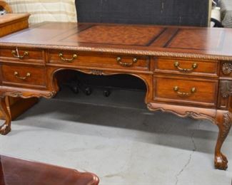 Chippendale Leather Top Desk -SOLD
