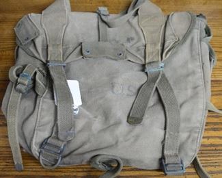 1940's U.S. Military Small Backpack 