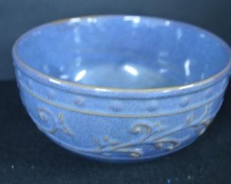 Blue Stoneware Bowl 