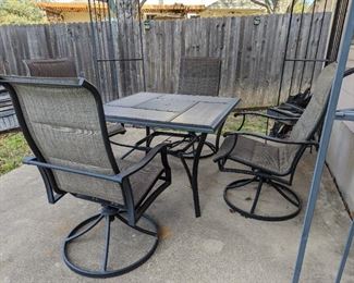 Patio Table with 4 Chairs
