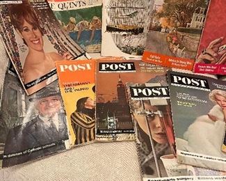1960's Saturday Evening Post magazines