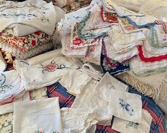 Few of the many Vintage linens