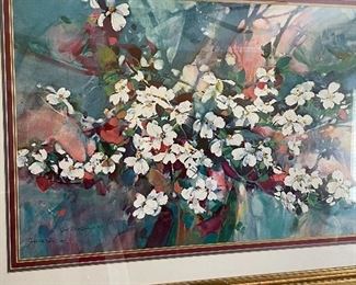 Dogwoods by Jack DeLoney signed & numbered