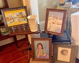 Upper left painting by DeWitt Lobrano 