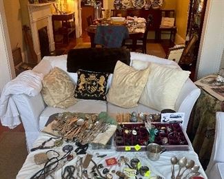 the jewelry selection includes vintage, costume, sterling, gold-filled, Mexican, and more