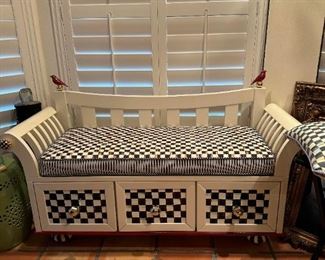 Boot Bench has matching coat rack