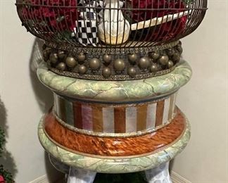 One of a kind Birdhouse with letter of authenticity. Mackenzie-Childs one Of a Kind