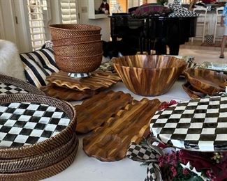 wooden bowls and trays