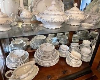 Huge Johann Haviland Bavaria Germany dish set with lots of extra serving pieces 