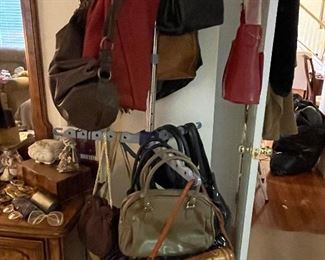Tooled leather handbags 