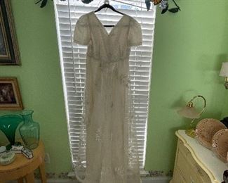 Vintage handmade wedding dress