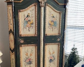 Gorgeous painted armoire 