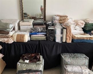 Lots of new/ packages linens from QVC and HSN