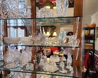 so much crystal including Waterford