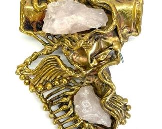 Vintage Carvalhuos Cope Collection Brutalist Pendant