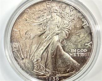 1986 American Silver Eagle $1 Coin