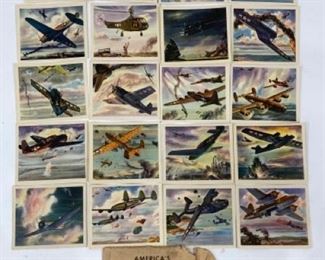 WWII Coca Cola Americas Fighting Planes in Action Full Set of 20 Collectible Cards 