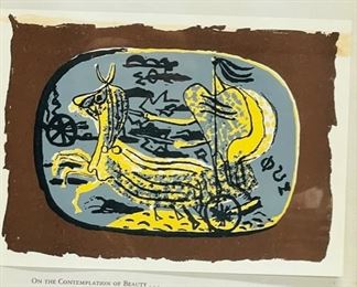 Georges Braque MCM Mid Century Modern Screenprint 