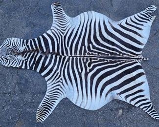 Genuine Zebra Skin Hide ARea Rug