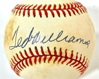 Ted Williams Boston Red Sox #9 Autographed Baseball 