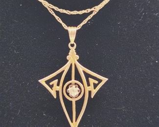 ANTIQUE DIAMOND LAVALIERE