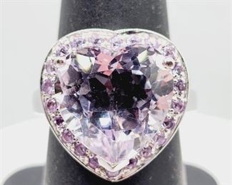 HEART SHAPED GEMSTONE RING
