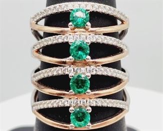 CHROME DIOPSIDE RING