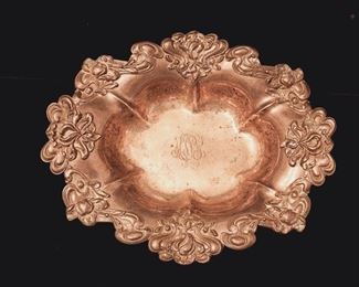 LARGE STERLING BOWL, SIGNED BY KERR